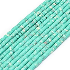 Окрашенные синтетические нити из имперской яшмы G-P575-B09-4x2mm-02