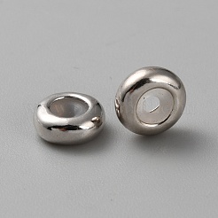 Plata de ley abalorios de plata del entrepieza&nbsp;LS-STER-WH0017-11P