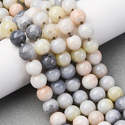 Нити из окрашенных стеклянных бусин с эффектом омбре&nbsp;GLAA-T031-01O-03