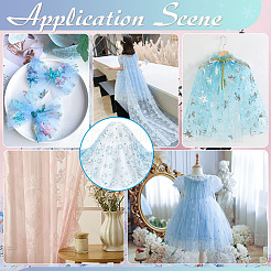 Сетчатые ткани из полиэстера DIY-WH0622-375A