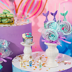 Светящиеся бусы в подвесных украшениях из стеклянных бутылок HJEW-AB00276