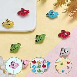 12 Stück 6 Farben handgefertigte Bunte Malerei-Emaille-Perlen&nbsp;LAMP-SZ0001-91