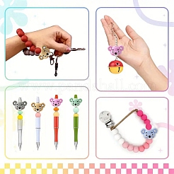 12шт 6 цвета силиконовые бусины&nbsp;SIL-YW0002-08