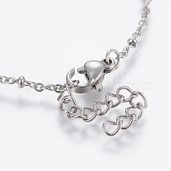 Bracelets de cheville en acier inoxydable 304 résistant au ternissement&nbsp;AJEW-H013-05P