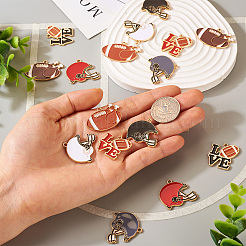 16шт 8 стиля подвески из сплава с эмалью&nbsp;ENAM-TA0001-79