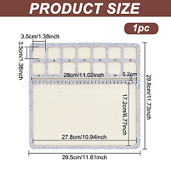 Designtafeln aus Filzperlen&nbsp;TOOL-WH0002-65