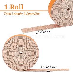 Cordon plat en microfibre simili cuir&nbsp;LC-WH0006-07A-05
