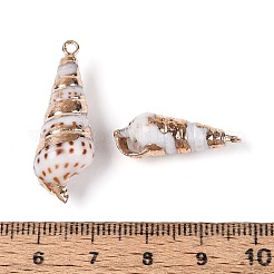 Гальванические подвески из натуральных ракушек&nbsp;BSHE-T015-10