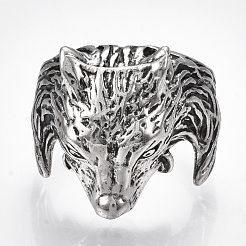 Сплав манжеты кольца пальцев RJEW-T006-34