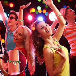 60шт 6 цвета непрозрачные акриловые бусины&nbsp;PACR-GA0001-01A