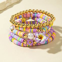 5 шт. 5 стиля браслетов из акрила&nbsp;FS-WG063BF-08