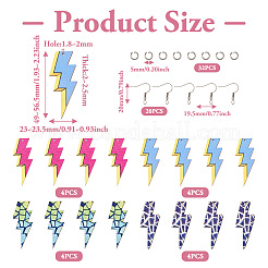 Набор для изготовления сережек-молний своими руками&nbsp;DIY-TA0006-29