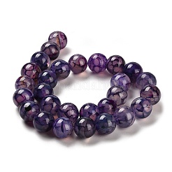 Нити бусин из окрашенного агата натуральных вен дракона&nbsp;G-H290-A01-02A