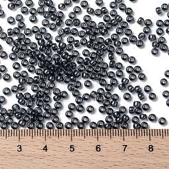 MIYUKIラウンドロカイユビーズ  日本製シードビーズ  8/0  （rr178)透明灰色光沢  3mm  穴：1mm  約2111~2277個/50g&nbsp;SEED-X0055-RR0178