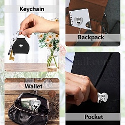 201 памятная монета из нержавеющей стали для лиц AJEW-CN0002-07B