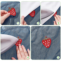 Нашивки на одежду из полиэстера&nbsp;PATC-WH0022-42