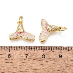 Pendentifs en laiton zircon cubique transparent&nbsp;KK-Q077-03G-05