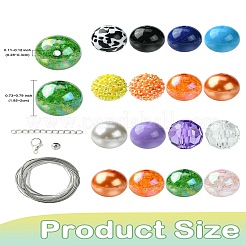 Набор круглых непрозрачных акриловых бусин&nbsp;OACR-CJC0002-05B