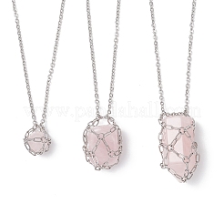 3 шт. ожерелье-мешок из нержавеющей стали 304 для изготовления самородков драгоценных камней NJEW-JN05528