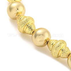 Ожерелья из латуни с бисером NJEW-P307-05G