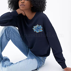 3 шт. 3 стиля узор пион полиэстер ткани компьютерная вышивка ткань пришиваем нашивки&nbsp;PATC-BC0001-04