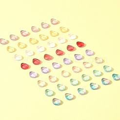 8 цвет прозрачный спрей окрашенные стеклянные бусины GLAA-FS0001-85