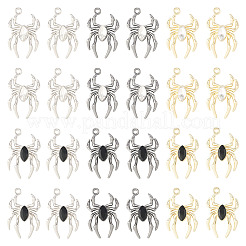 24 шт. подвеска в виде паука из двухцветного стекла&nbsp;FIND-TA0003-07
