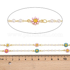 Латунные цепочки с цветочными звеньями CHC-A011-06G