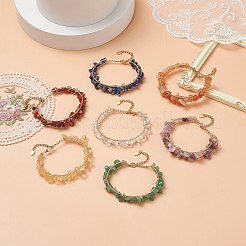 Branelli della pietra preziosa naturale bracciali&nbsp;BJEW-JB09043