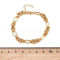 Bracelets unisexes en acier inoxydable 304 à maillons byzantins&nbsp;BJEW-G790-06G