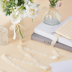 20 м полиэстеровая эластичная кружевная лента с оборками&nbsp;OCOR-GF0003-37B