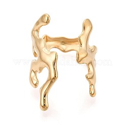 Открытые кольца-манжеты из нержавеющей стали 304 с ионным покрытием (IP) для женщин&nbsp;RJEW-N052-21G