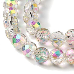 Нити гальванических бусин с полурадужным покрытием&nbsp;EGLA-H104-08A-HR02