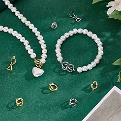 10 шт. 2-х цветные латунные трубчатые дужки&nbsp;KK-PH0014-15