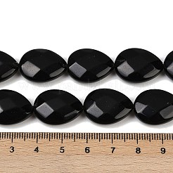 Натуральный черный обсидиан бисер пряди G-F795-A01