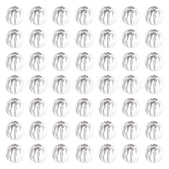 50 шт. 925 рифленые бусины из стерлингового серебра&nbsp;STER-TA0001-31