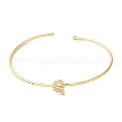 Bracelets en laiton plaqué en rack&nbsp;BJEW-A018-01G-Q