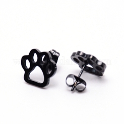 Серьги шпилька нержавеющая сталь&nbsp;EJEW-WH0005-02B