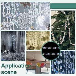 Акриловые шнуровые бусины для украшения вечеринки&nbsp;FIND-WH0816-062B