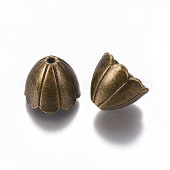 合金ビーズキャップ  鉛フリー及びカドミウムフリー  アンティークブロンズ  15x17x17mm  穴：2mm&nbsp;EA8743Y-AB