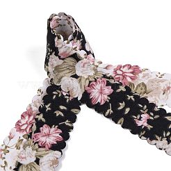 Ruban imprimé fleur en polyester&nbsp;OCOR-A008-04