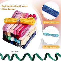 60 ярд односторонней бархатной ленты OCOR-WH0071-02