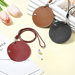 Leder Bluetooth Kopfhörer Aufbewahrungstasche zum Umhängen Halskette&nbsp;ST-CJ0027-03