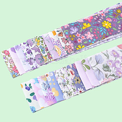 Хлопчатобумажная ткань с цветочным узором для квилтинга DIY-WH20048-013A