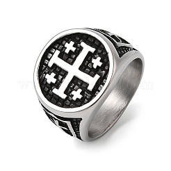 Кольца из нержавеющей стали 304 для мужчин&nbsp;LS-RJEW-D339-01B-AS