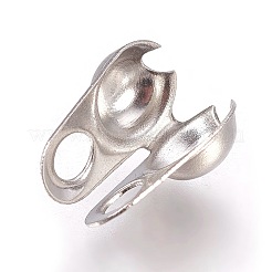 Наконечники бусин из нержавеющей стали 304 STAS-WH0010-01P-4mm