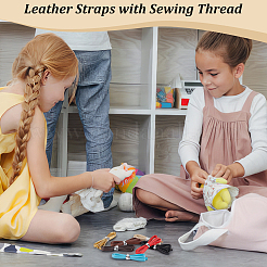 6.5 м 13 цвета плоский шнур из искусственной кожи&nbsp;LC-FG0001-01