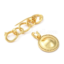 Латунные микро проложат кубических фурнитуры диоксида циркония KK-D378-18G