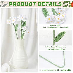 Цветочные украшения ручной работы крючком из полиэфирной пряжи DIY-WH0430-622B