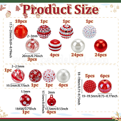Kits de perles de Noël rondes à faire soi-même&nbsp;DIY-PH0034-05